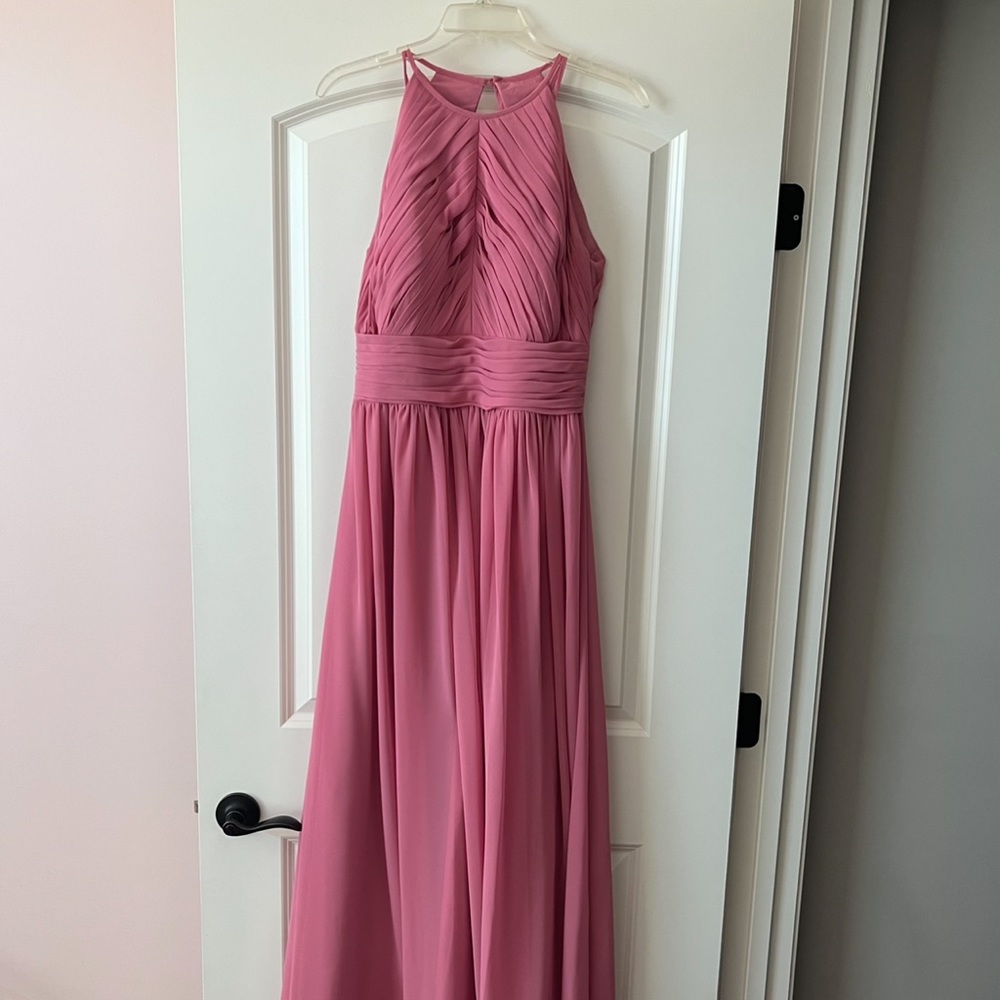 Bill Levkoff Rosepetal Chiffon Jewel A-line Dress size 10